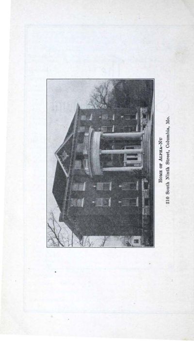 Home Of Alpha-Nu Photograph, February 1919